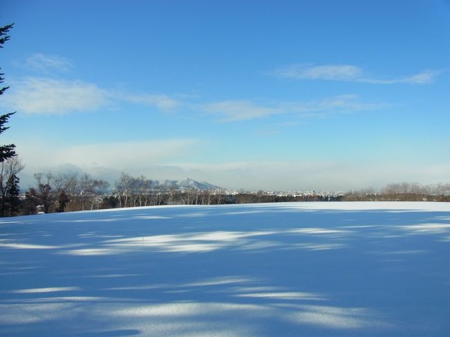 裏手はこんな風景が広がっています。<br />畑の向こうには函館山が見えますよ〜。