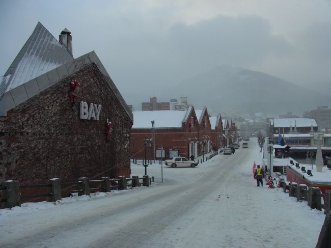 チェックイン時刻に合わせてホテルに入ります。<br />急に雪が降ってきて焦りましたが<br />ただのにわか雪ですぐ晴れました。