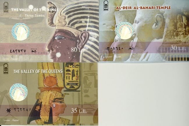 ②West　Bank　Valley　of　kings。80ポンド(3ケ所入場)