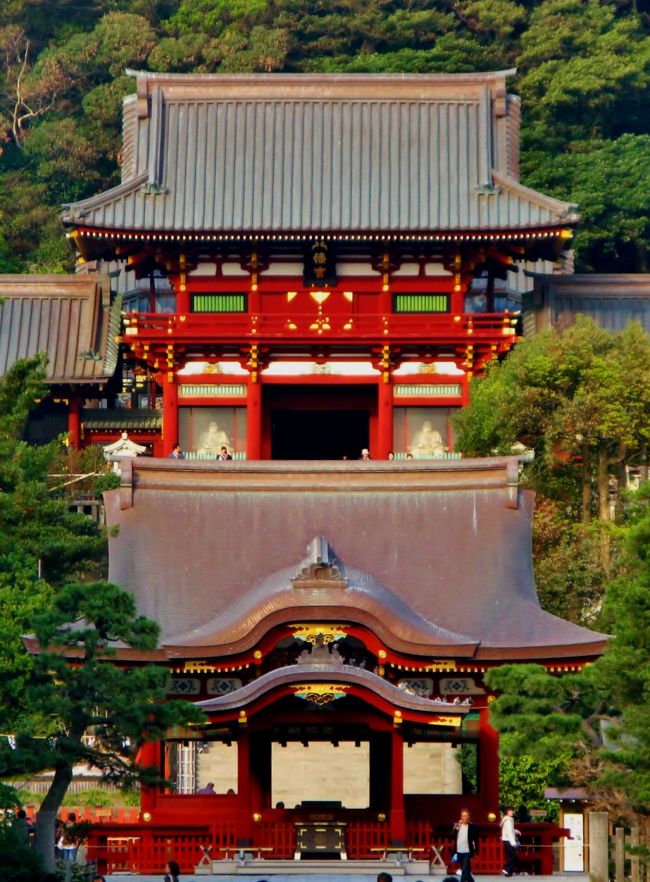 鎌倉八幡宮境内(額装済み) 旗上さま1600×800-2.jpg