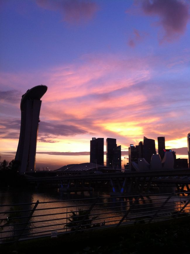 シンガポールフライヤーに乗りにきました<br />マリーナベイサンズからは、徒歩でもこれる距離です