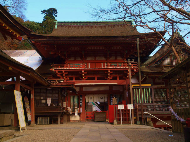 本殿へ　<br /><br />　　本殿　工事中でした。