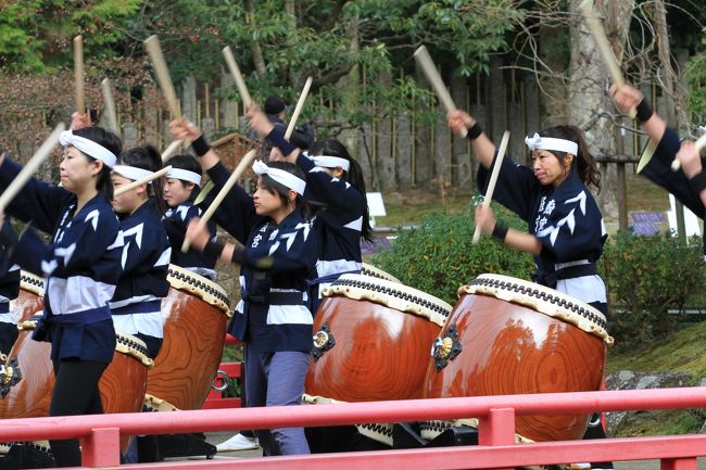 春日大社神苑　万葉植物園<br /><br />◎ 創作和太鼓　鼓宮舞（こくぶ）　奉納演舞<br />