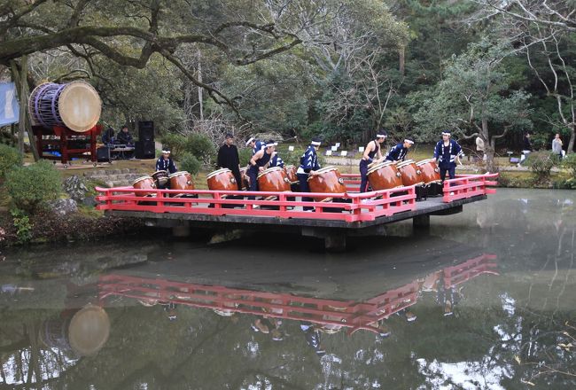 春日大社神苑　万葉植物園<br /><br />◎ 創作和太鼓　鼓宮舞（こくぶ）　奉納演舞<br />