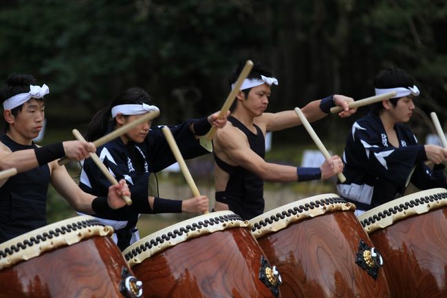 春日大社神苑　万葉植物園<br /><br />◎ 創作和太鼓　鼓宮舞（こくぶ）　奉納演舞<br />