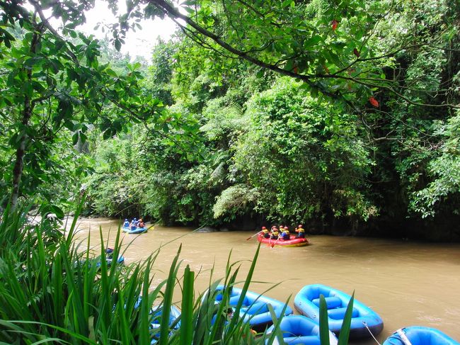 <br />　次は、ウブド方面のにて過ごした、とある日。<br /><br />　まずは、ラフティング！！inアユン川<br /><br />　<br />　人生二度目のラフティング。<br /><br />　人生初は、京都の保津川でした。<br /><br /><br />　そことは違って、亜熱帯の川なので、<br /><br />　こんな色です。
