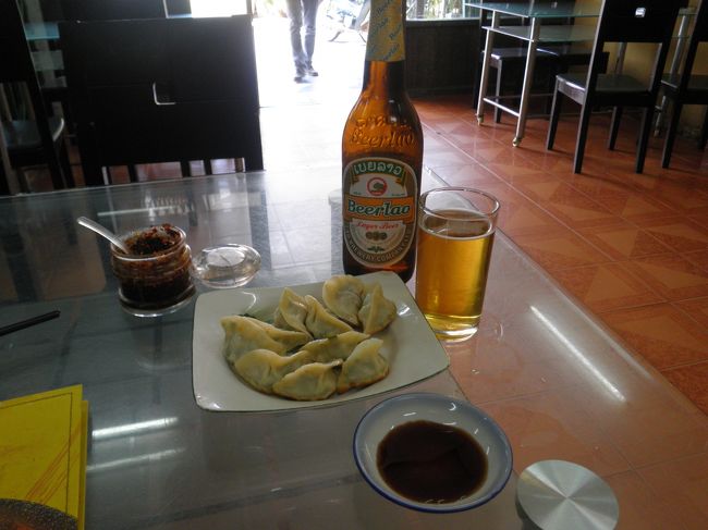餃子とビアラーオです。