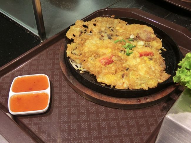 出来上がり・・・シーフード沢山・・・ぱりぱり・ジューシー・？