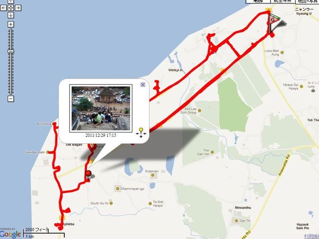 シェーサンドパヤーの位置。