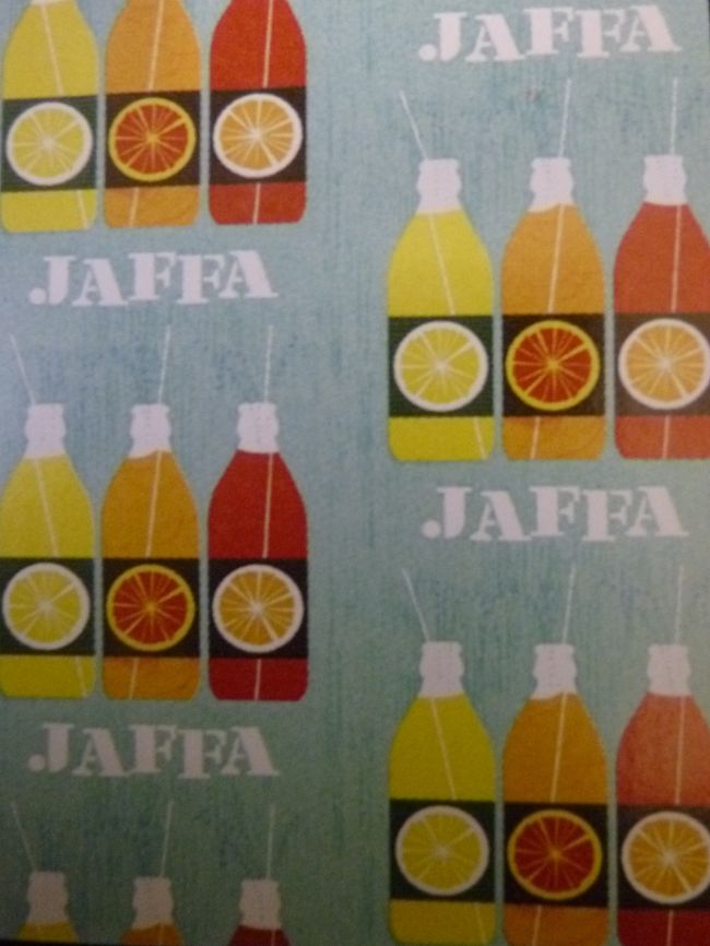 フィンエアーの機内誌に、『JAFFA』のこんなかわいい絵がありました〜♪<br />マリメッコの布のパターンだったかな！？