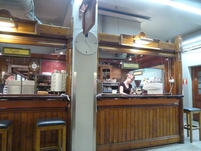 ハカニエミのマーケットホール２階のカフェ