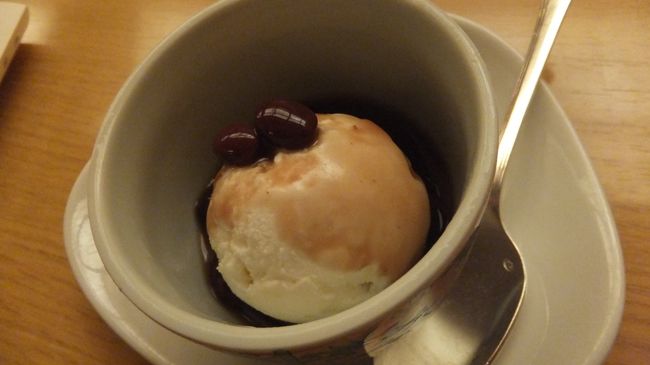 塩アイスと沖縄ぜんざい