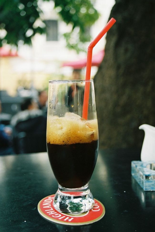 ハイランドコーヒーのアイスコーヒー。旅行中、大変お世話になりました。