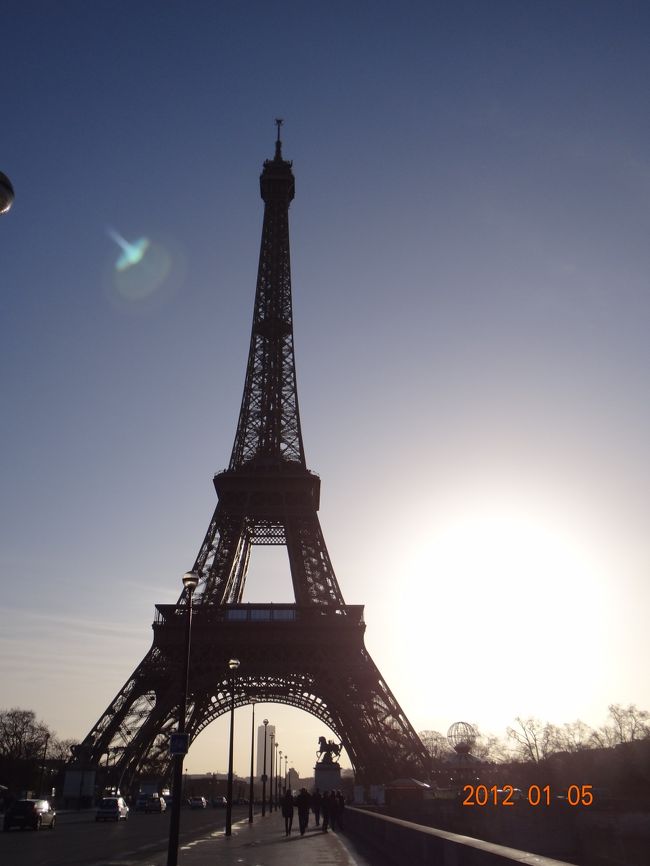 イエナ橋からのエッフェル塔。
