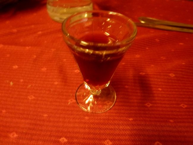 　ポルトワインが少しサービスで。