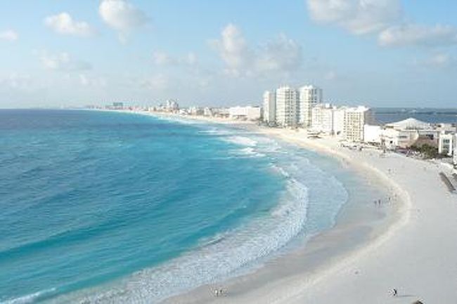 青い海。<br />お〜、カリブ海よ〜♪