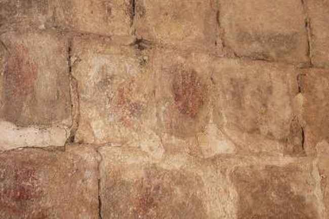 オリジナル<br />マヤの子供の手形？