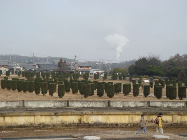 第一次大極殿から少し離れたところにあるのが <第二次大極殿><br />周囲よりやや高台になっているので、跡地全体を見渡すことができる見晴らしの良い場所でした。<br /><br />この日は平城京マラソンというイベントがあったようで、それに参加したと思しきチビッ子達が、ちょうどお昼ご飯を食べてました。<br />眺めもいいし、ピクニックにはいい場所だね〜♪<br />