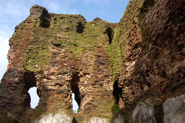 ポロンナルワ遺跡<br />宮殿跡　内壁