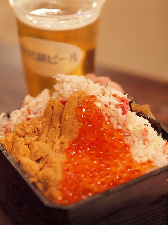 ビールと海鮮<br /><br />ああ、これも最高の組み合わせ♪<br />おいしい！