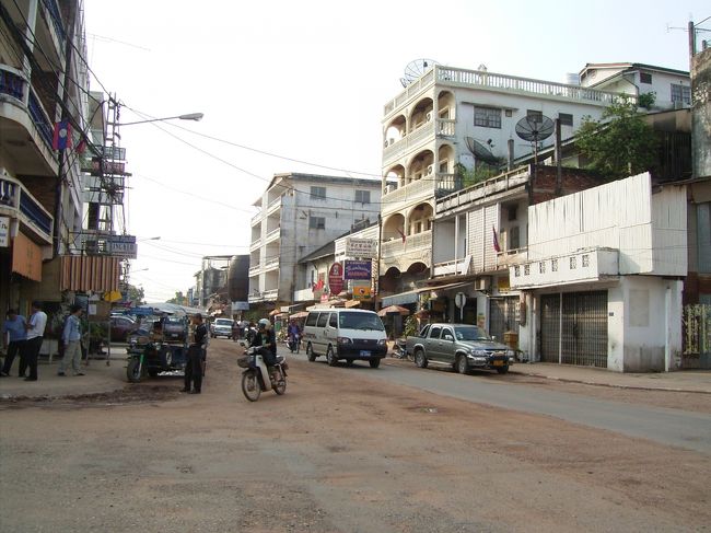 ビエンチャンで一番栄えているあたりかな？