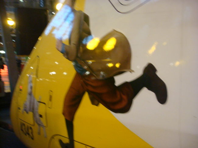 タリスの車体はTin Tinのイラスト。めちゃかわいい。<br />