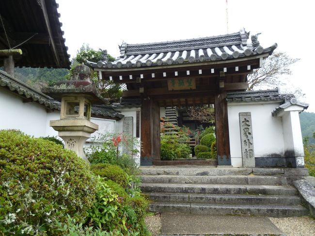 文殊院をでるころ、雨がだんだん本降りになってきました。<br /><br />せっかくなので聖林寺に向かってみることにしましたが、ここからはずっと登りで雨も強くなってきて苦行のようでした・・・