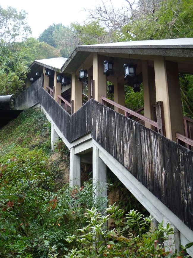 本堂の脇を抜けてこの階段をのぼって向かう先には、このお寺を有名にした国宝の十一面観音立像がいらっしゃいます。<br /><br />奈良の仏像を語るとよくでてくる日本の仏教美術の評価と保護に力を注いだ明治時代のアメリカ人哲学者フェノロサや和辻哲郎がその美しさを絶賛し、ミロのビーナスとも比較される天平彫刻の傑作です。<br /><br />拝観して、その立ち姿の美しさは音楽が聞こえてきそうな心が清々しくなるような感じでした。<br /><br />そして・・・旅の無事と雨がやみますようにと、かなり切実な今すぐなお願いをしてお堂をでると、本当に雨がやんでいました。<br />