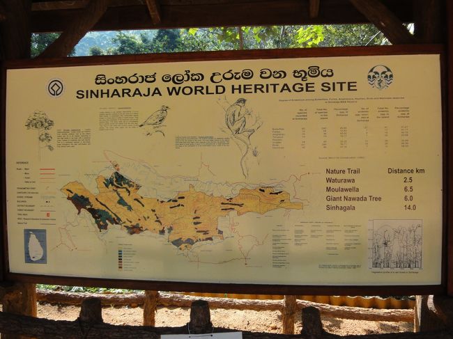 シンハラージャ国立公園へ<br />マップ