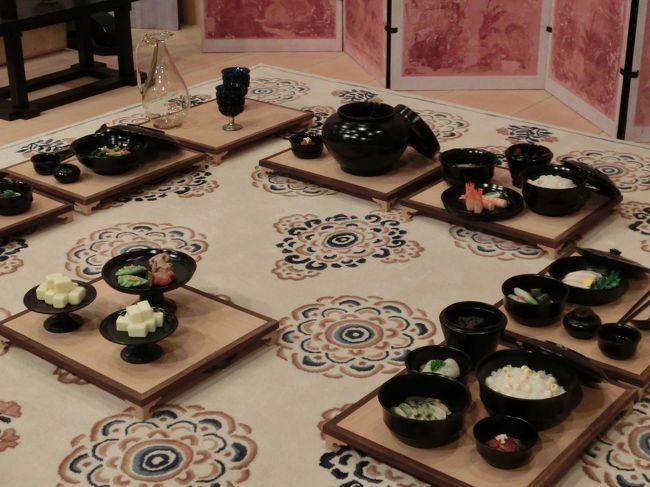 当時の皇族の食事のようです