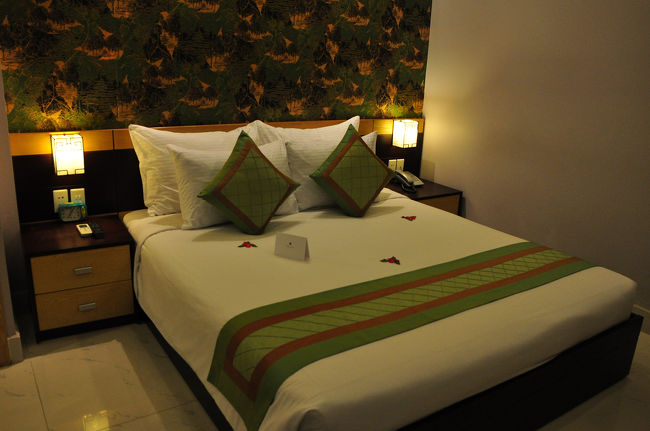 ホテルはbooking.comで予約した<br />Hanoi Elegance Sapphire Hotel<br /><br />Elegance Hotelというのはホテルチェーン。<br />比較的リーズナブルで、小奇麗なホテル。<br />場所はハノイ中心部。<br /><br />1泊　52米ドル