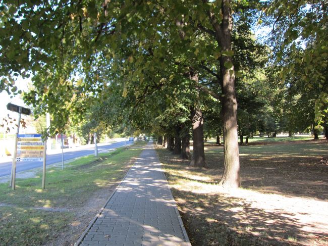 宮殿前の散歩道。<br /><br />宮殿の受付に行ってバス時刻を聞いたらネットで調べてくれました（*^_^*）