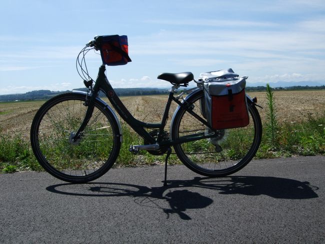 二人乗り用自転車 反対向き