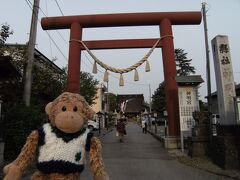 案内所脇の道を歩いていったら＜神明宮＞という御宮さんがありました
段々日も傾いてきたね