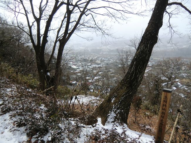 沼田城はけっこうな断崖の上にあります。<br />沼田市街を見下ろせます。