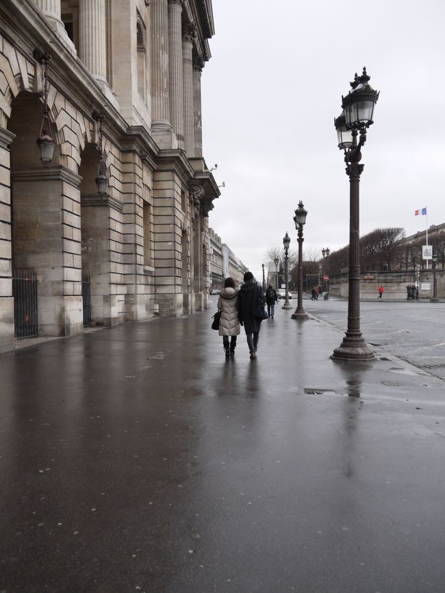 濡れた舗道。<br />ちょっといい感じ。