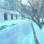 中島公園雪景色　と　札幌のお土産