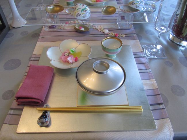 <br /><br />そして、テーブルコーディネートは<br /><br />おしとやかに、上品に…