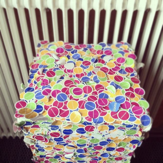 美術館の入場シール。