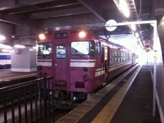 富山駅からは電車。
高岡駅で、氷見線に乗り換えます。