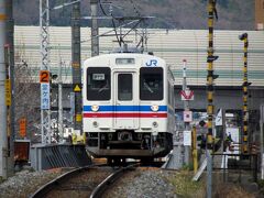 行きと裏返しの行程で帰阪。
可部線大町駅に進入してくる広島行きの普通電車です。