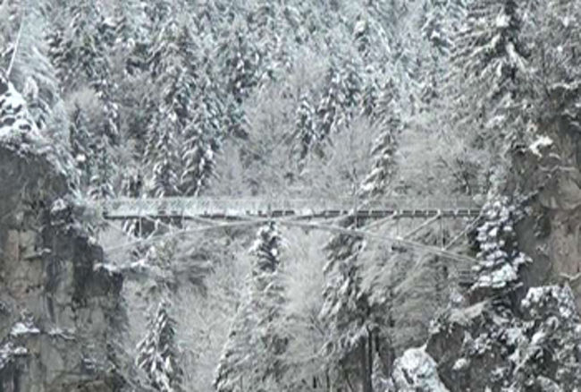 ノイシュバンシュタイン城からみた、マリエン橋