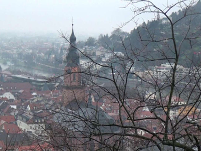 ハイデルブルク城から見たネッカー川
