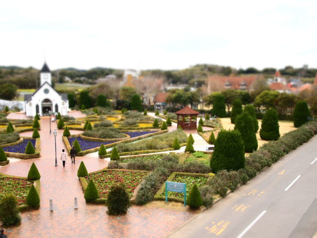 上からジオラマで撮ってみた。<br />ミニチュアみたいで面白い。<br />