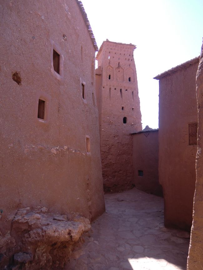 日干し煉瓦で造られた村<br /><br />正面に見える塔は美しい装飾が施された<br /><br />見張り台兼穀物倉庫(ティグレムト）<br /><br />