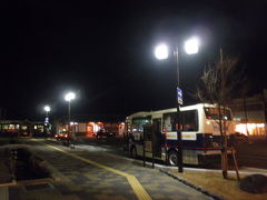 夜の越前大野駅へと戻って来ました。