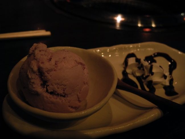 デザートは<br />紅芋アイス。