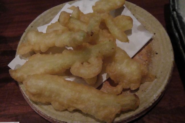 島らっきょの揚げ物<br /><br />揚げ物頼みすぎた・・・、
