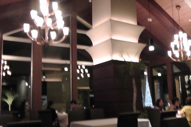 レストランの中です。<br />朝食のレストランと同じ場所です。