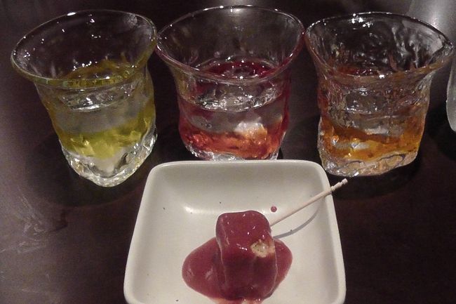 泡盛の古酒の飲み比べ<br /><br />これを2回頼みました<br /><br />のみすぎ・・・